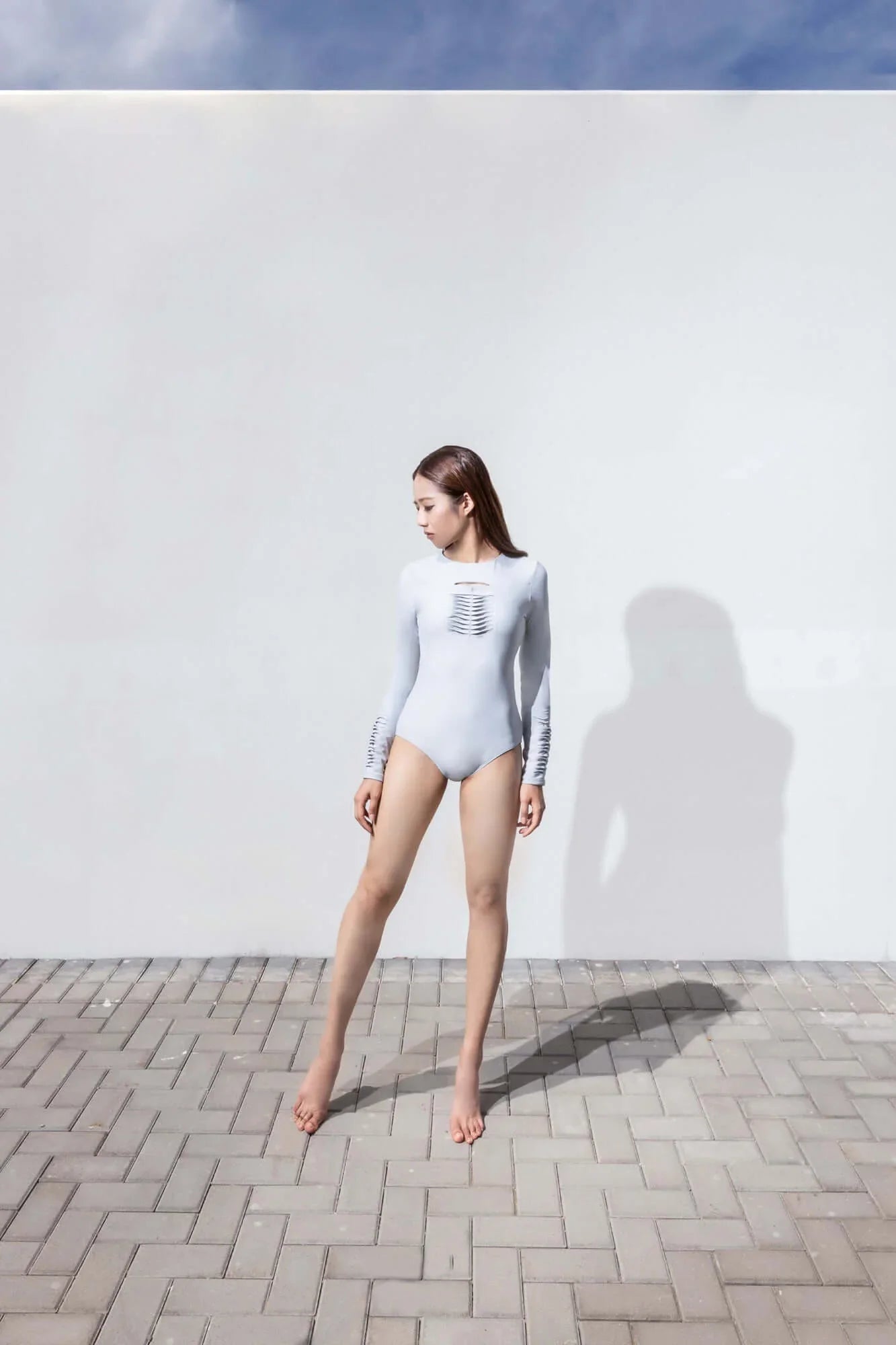 Hyper Twist Long Sleeve Swimsuit - Gourami