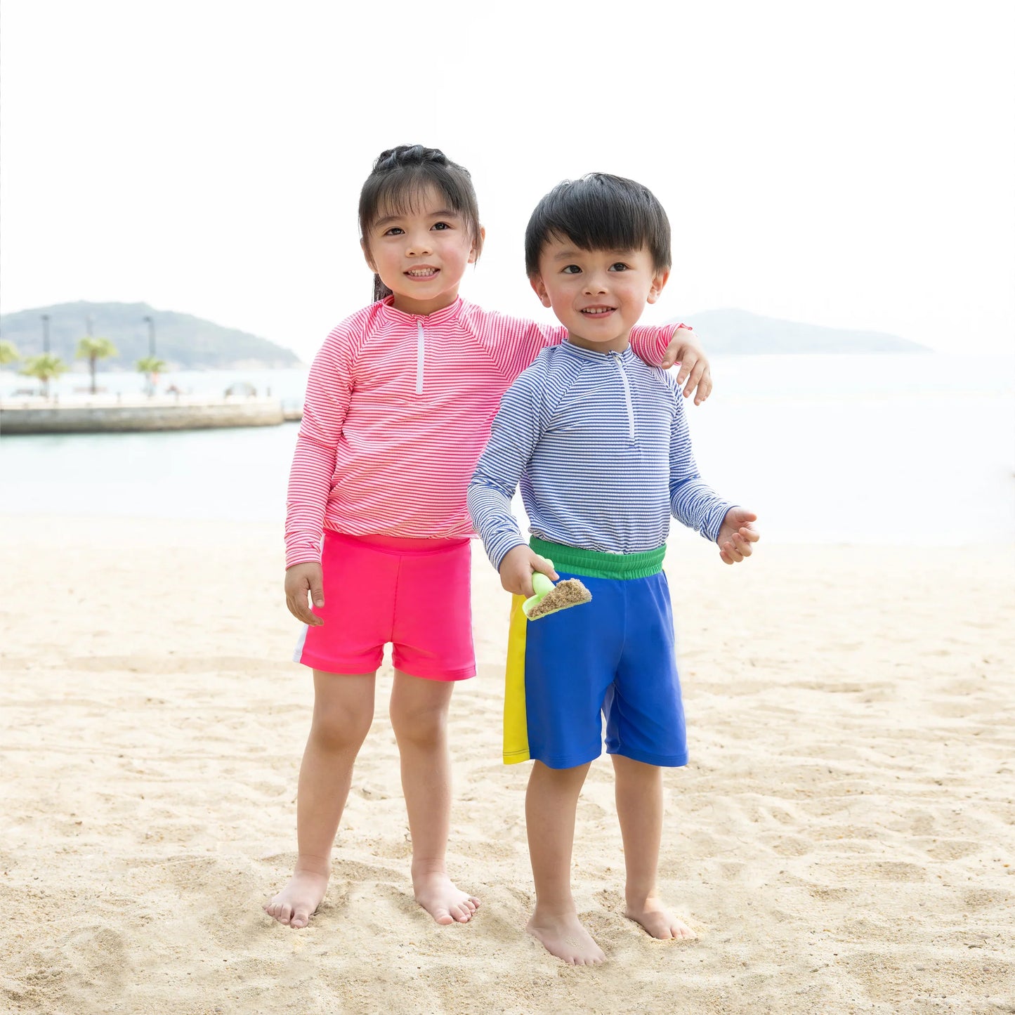 Candy Stripe Boys Rashguard Set - Gourami
