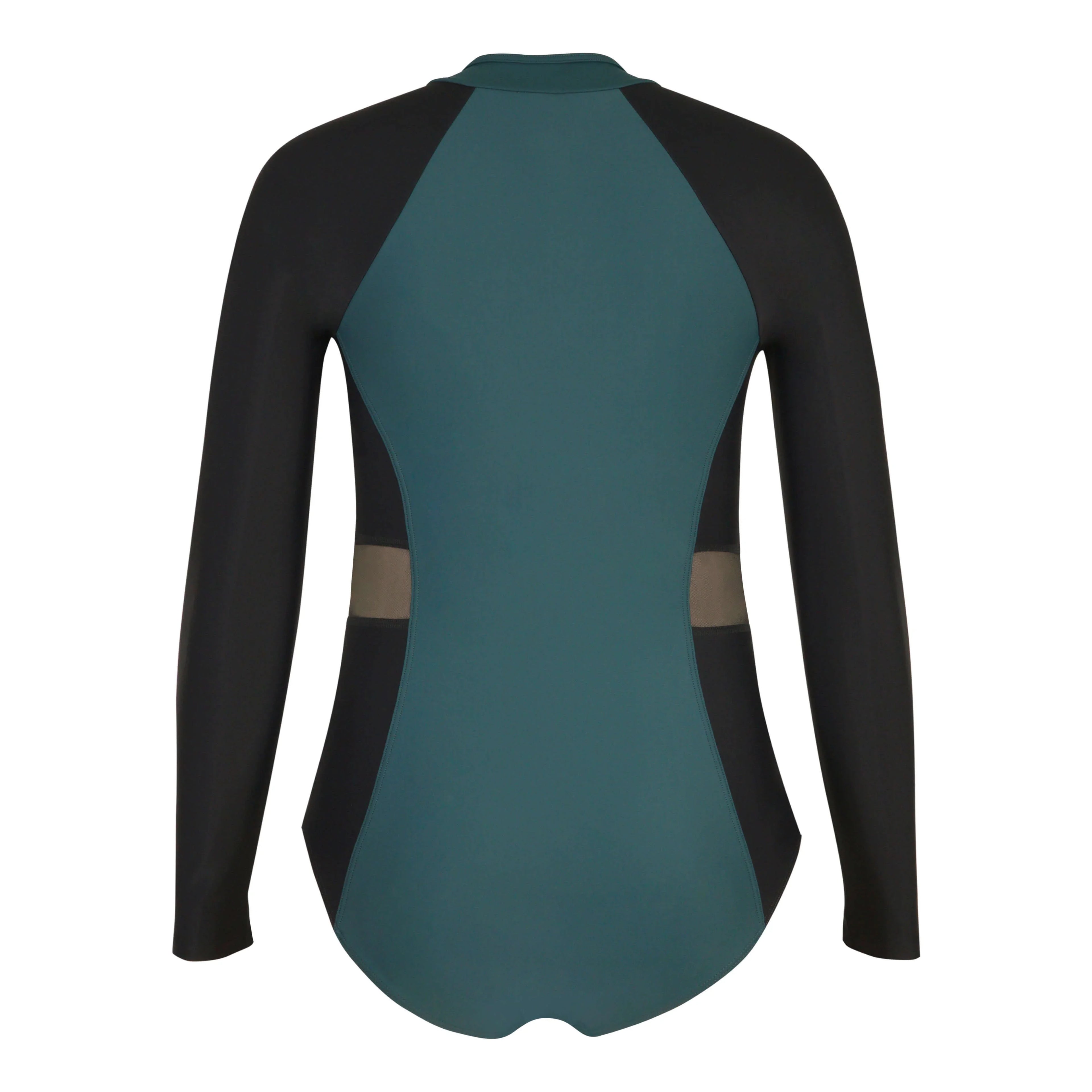 Color On Color Long Sleeve Swimsuit - Gourami