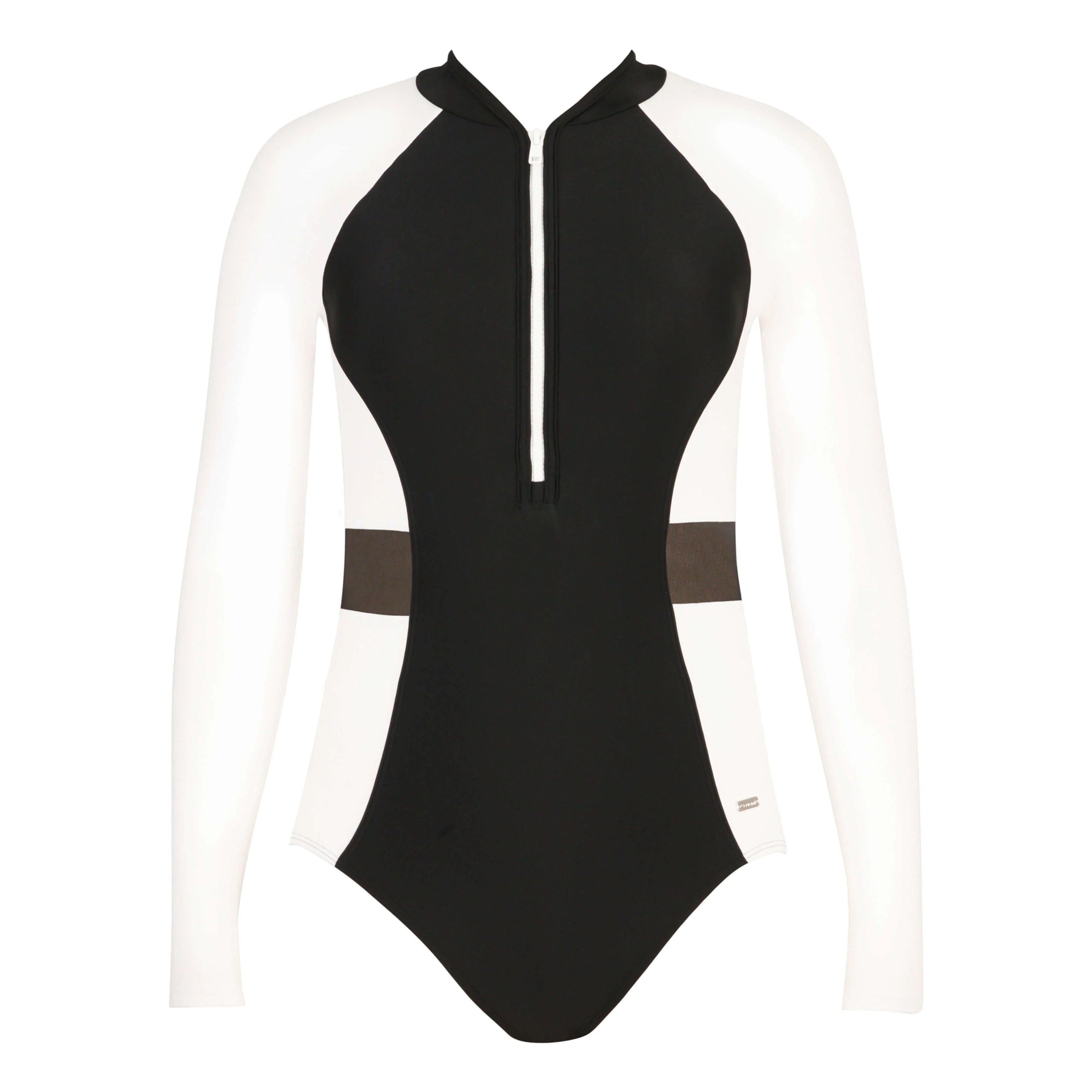 Color On Color Long Sleeve Swimsuit - Gourami