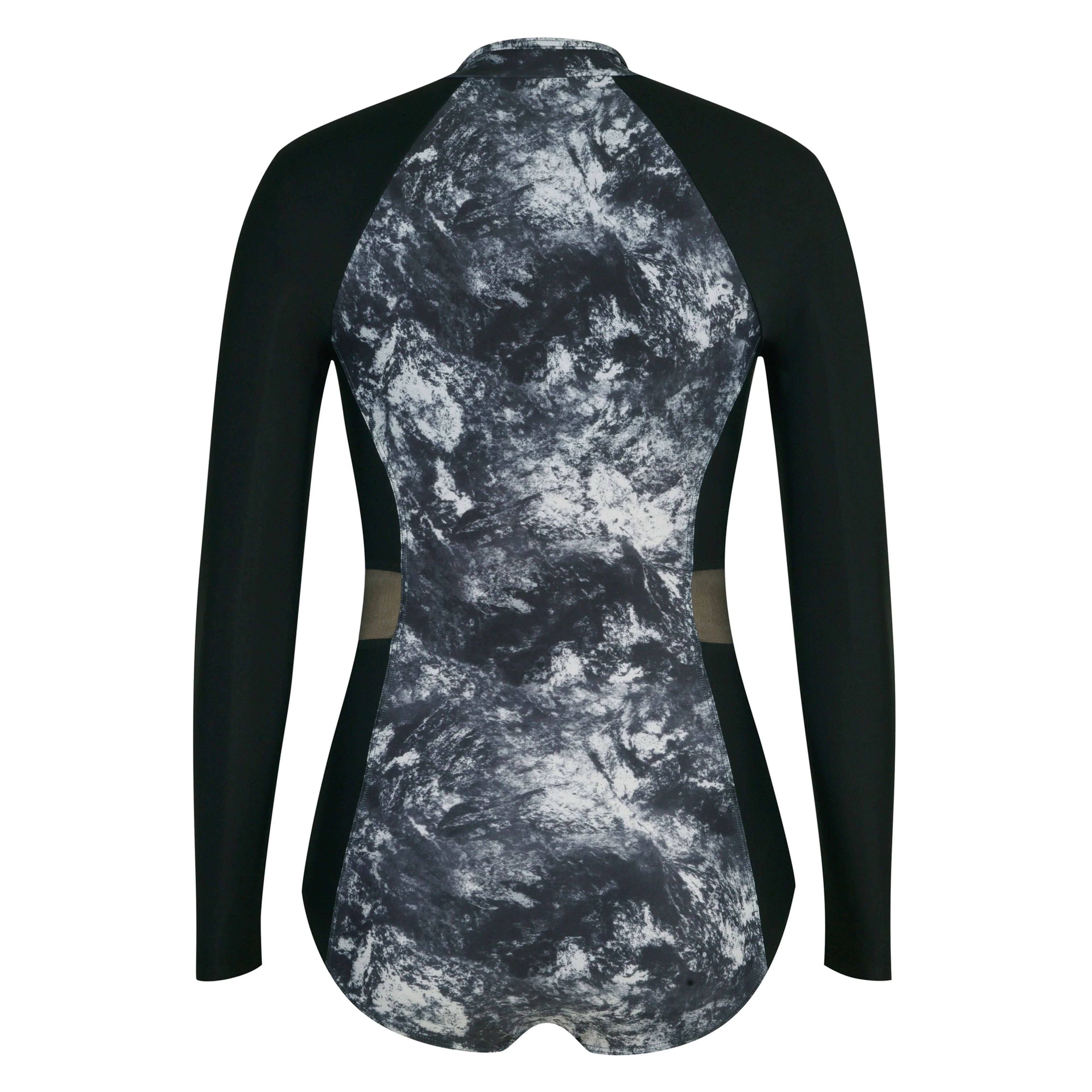 Marbling Long Sleeve Swimsuit - Gourami