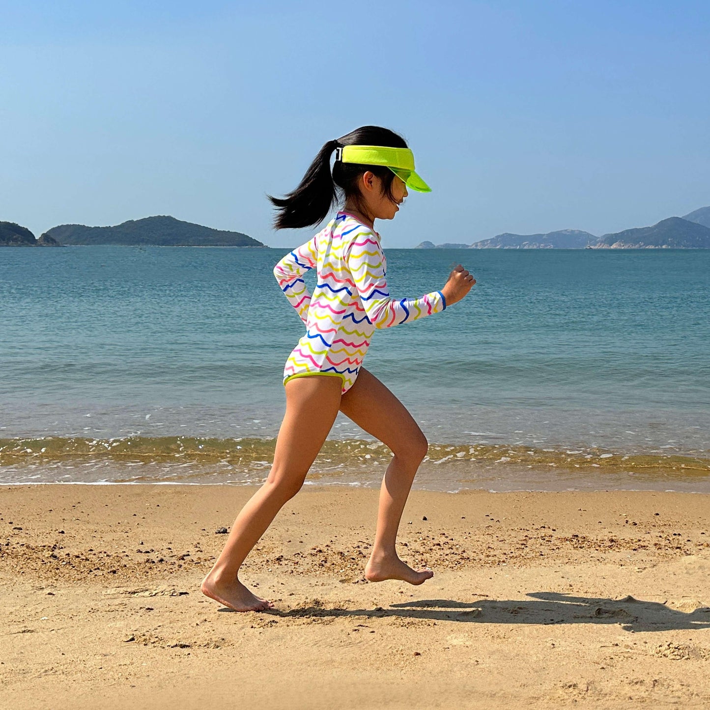 Waves Girls Long Sleeve Swimsuit - Gourami