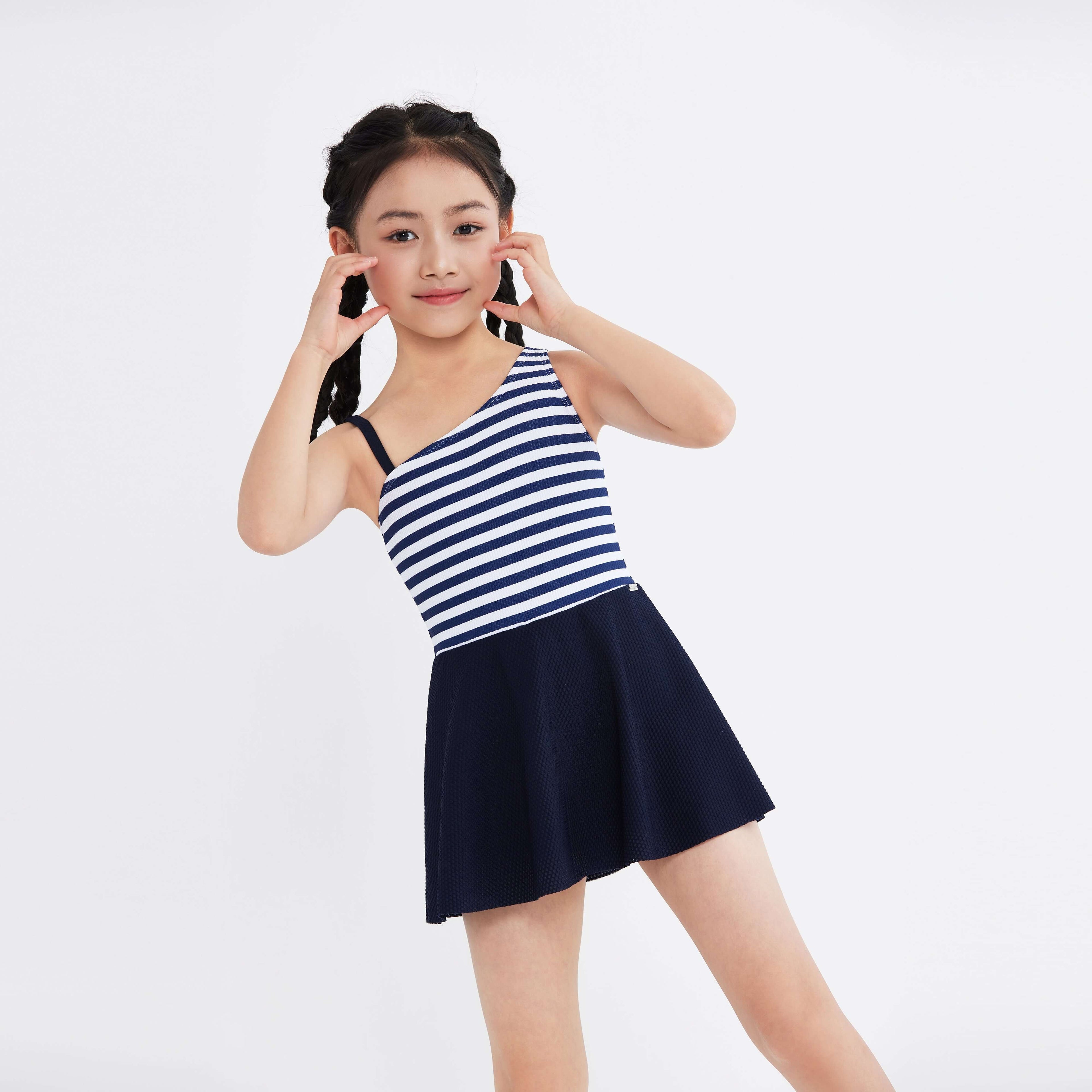 Echo 女童連身泳裙