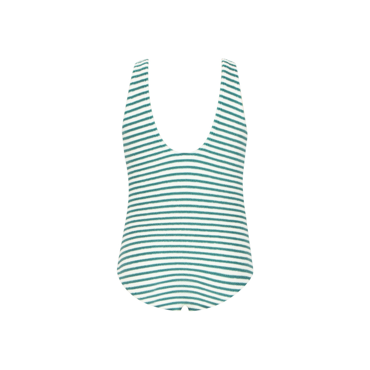 Terry Stripe Girls Swimsuit