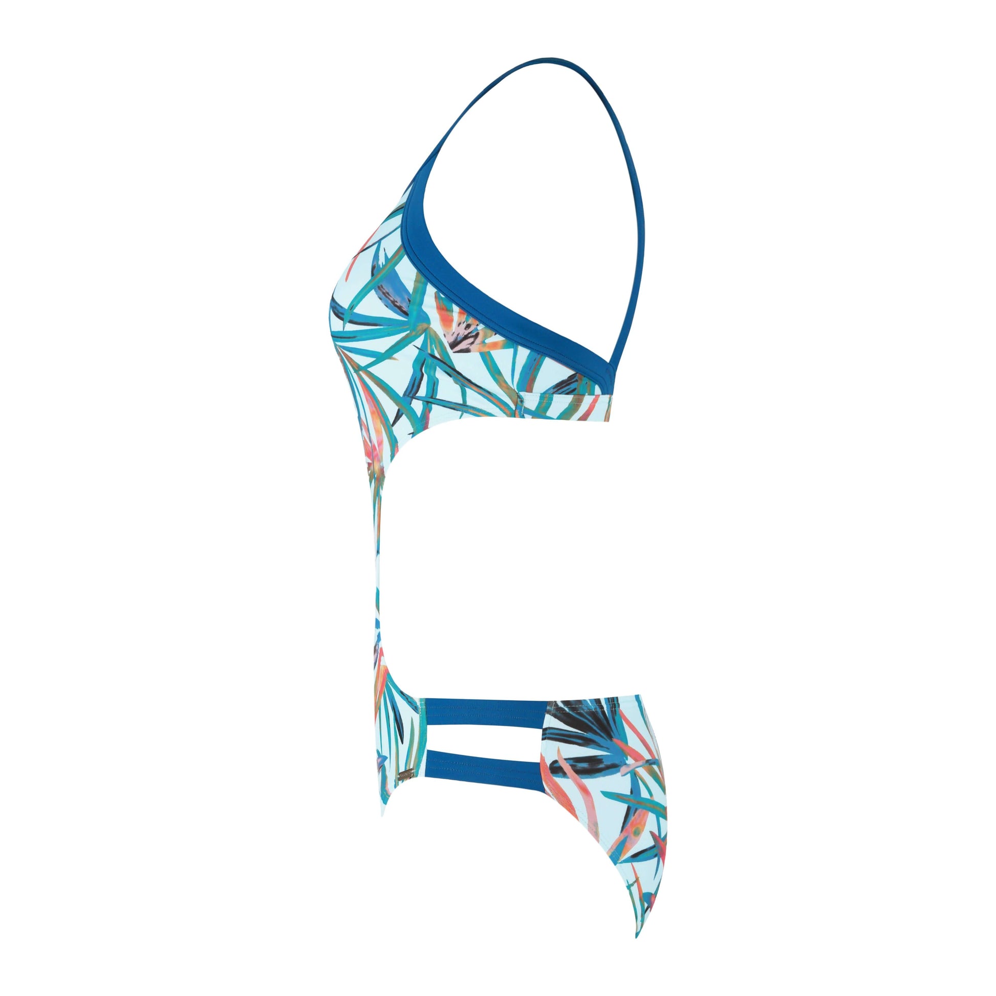 Boheme Monokini featuring a vibrant tropical print and stylish cut, perfect for summer beachwear.