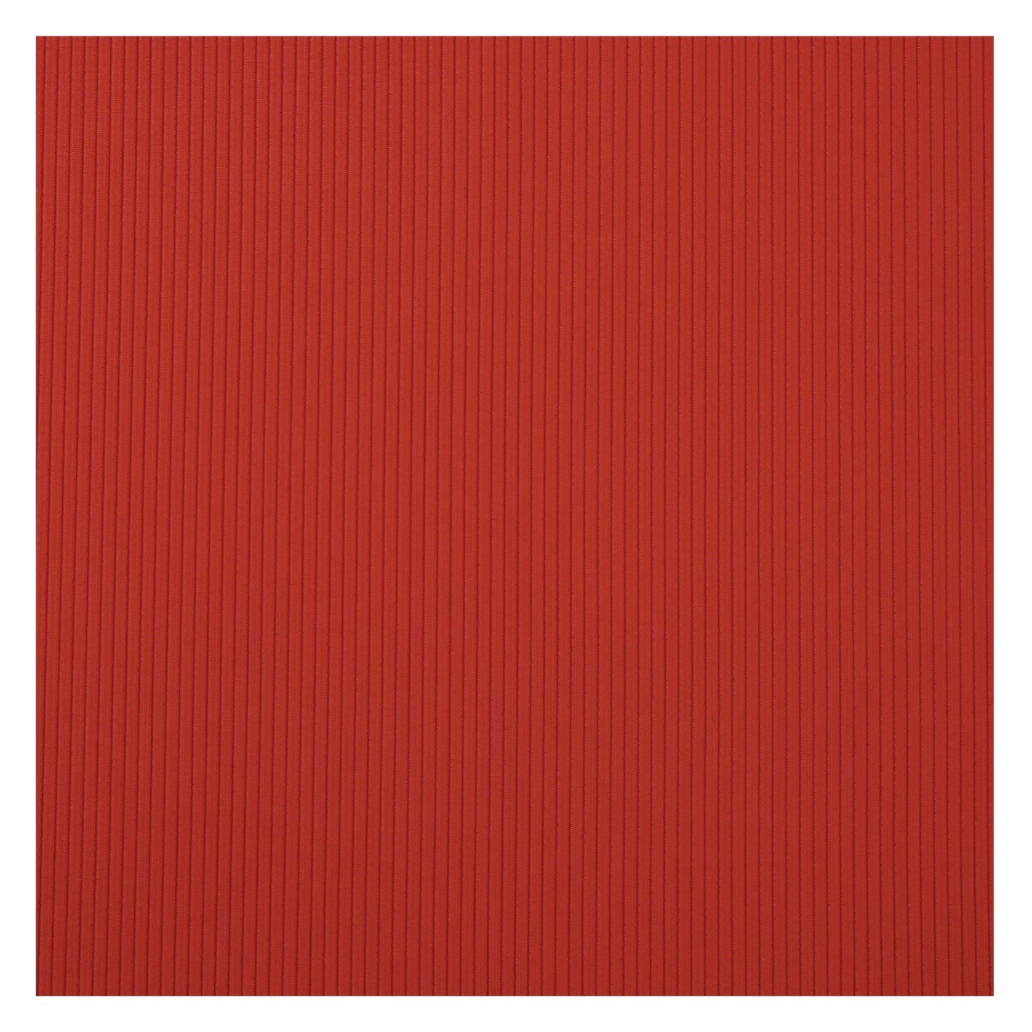 Textured red fabric with vertical stripes, ideal for a range of fashion and crafting projects.