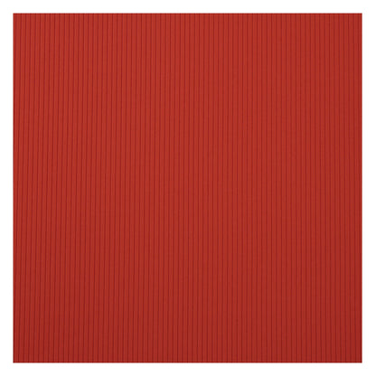 Textured red fabric with vertical stripes, ideal for a range of fashion and crafting projects.