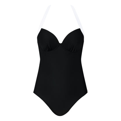 Black Tie Underwire Swimsuit
