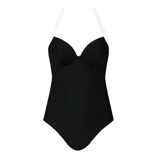 Black Tie Underwire Swimsuit