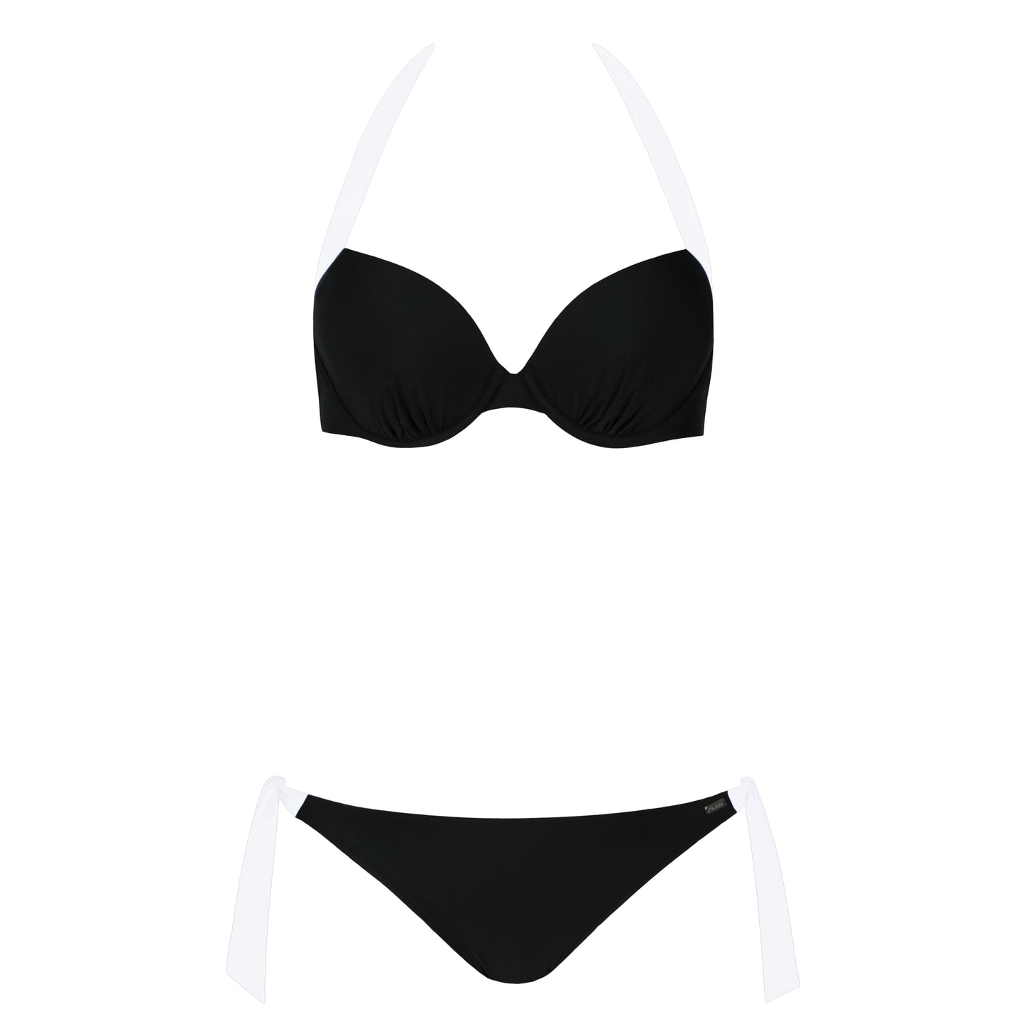 Black Tie Underwire Bikini