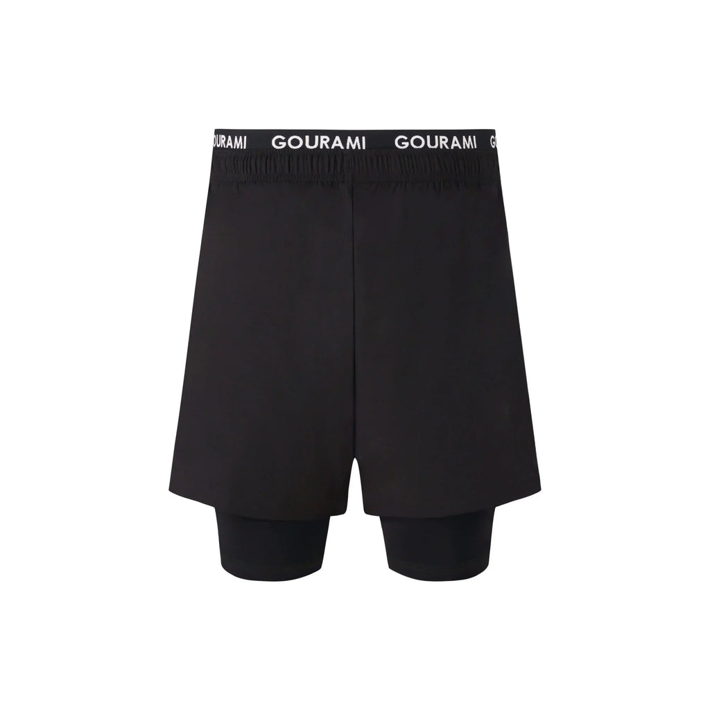 Gourami Band Mens 冲浪裤，黑色泳裤，配舒适腰带。