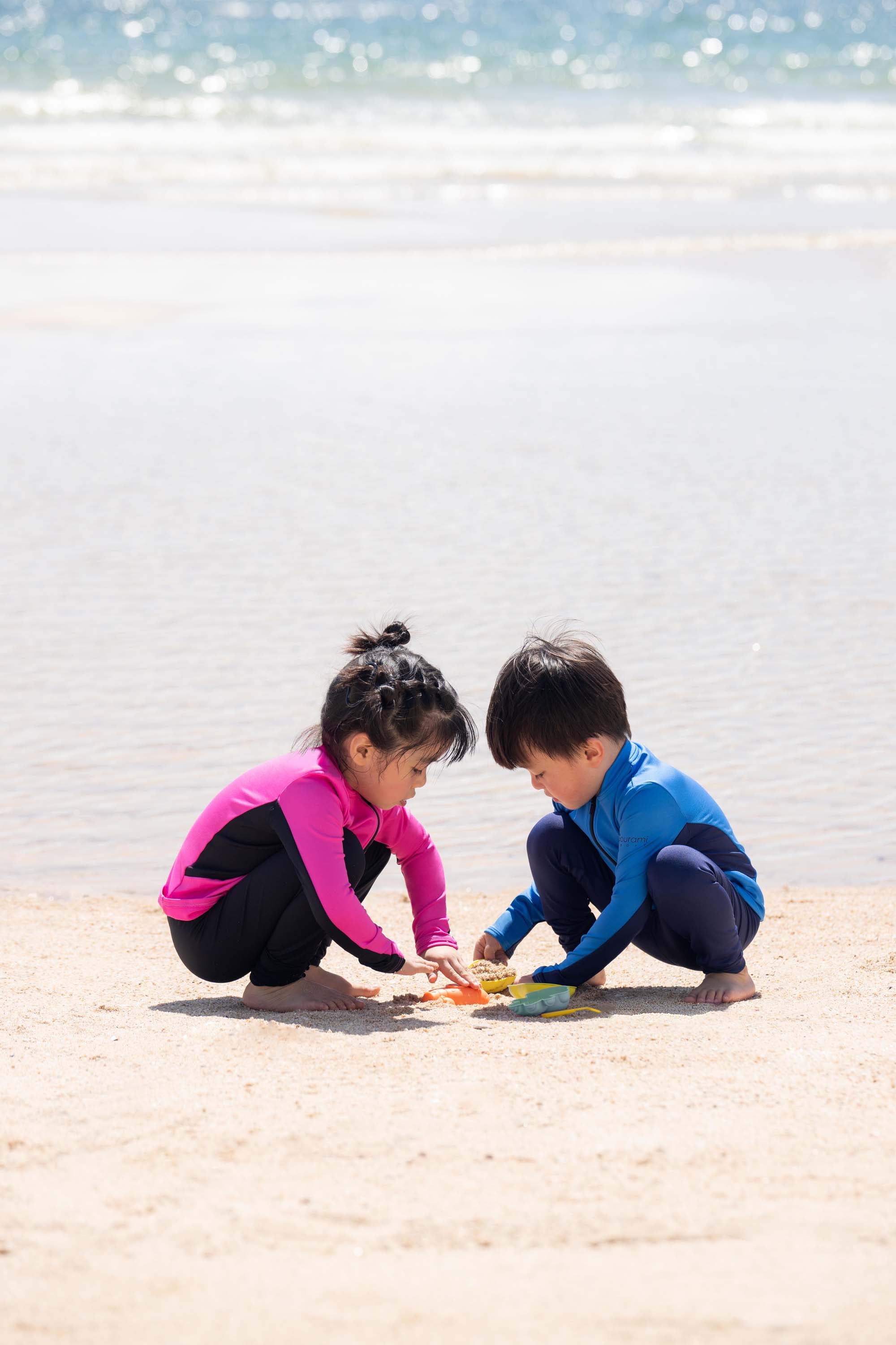 Blocking 保暖泳裝外套