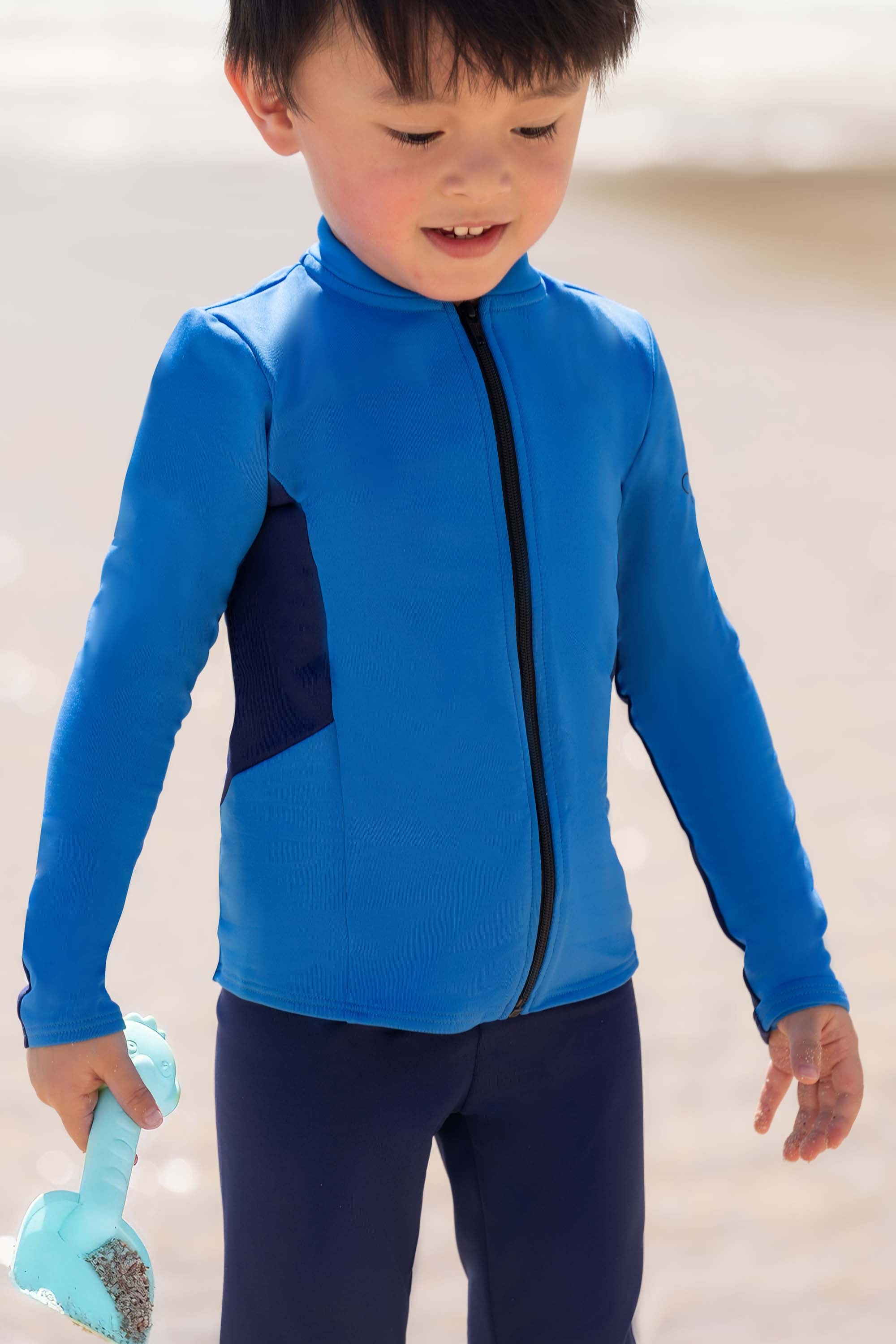 Blocking 保暖泳裝外套