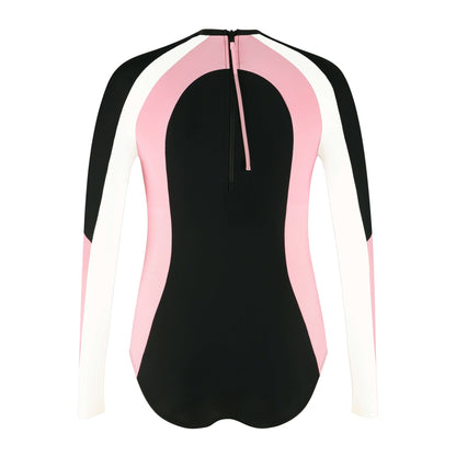 Tricolor Long Sleeve Swimsuit - Gourami