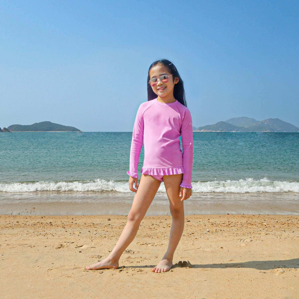 泡泡糖女孩 Rashguard Set - 蓝吻丽鱼