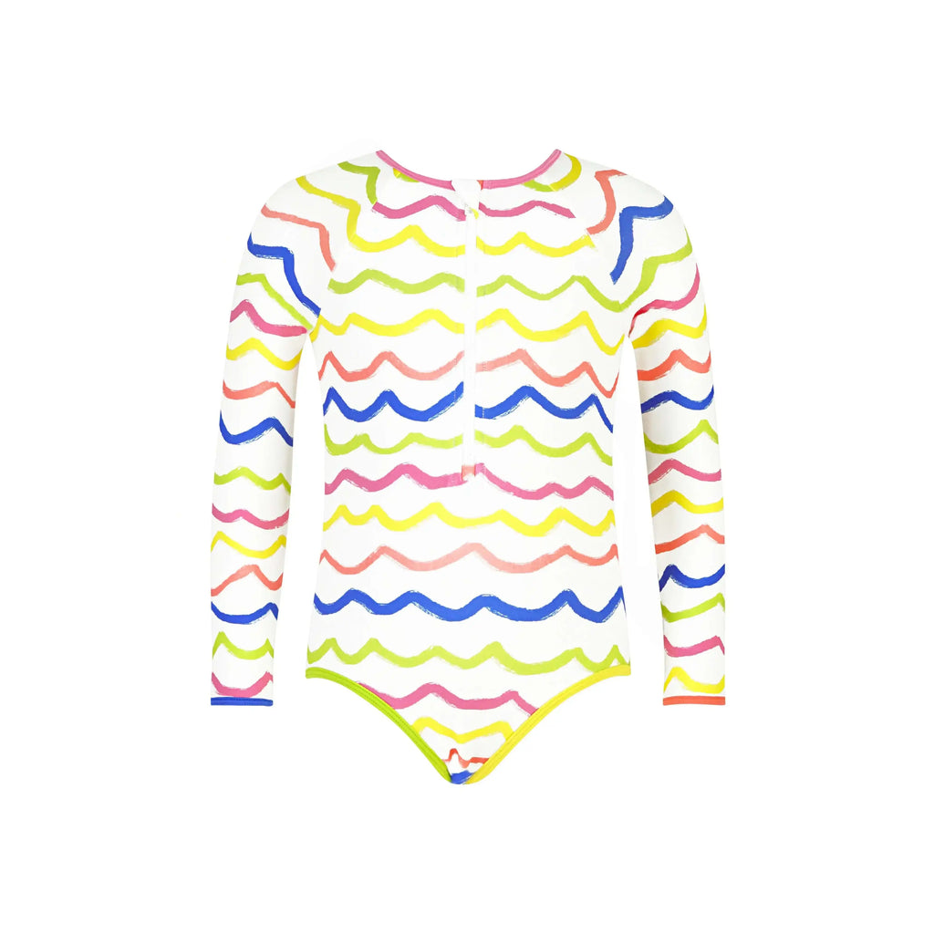 Waves Girls Long Sleeve Swimsuit - Gourami