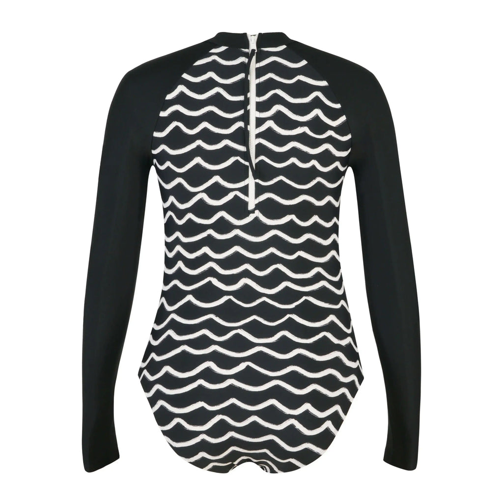Waves Ladies Long Sleeve Swimsuit - Gourami