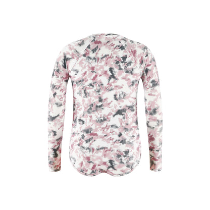 Brushstrokes Girls Long Sleeve Swimsuit - Gourami